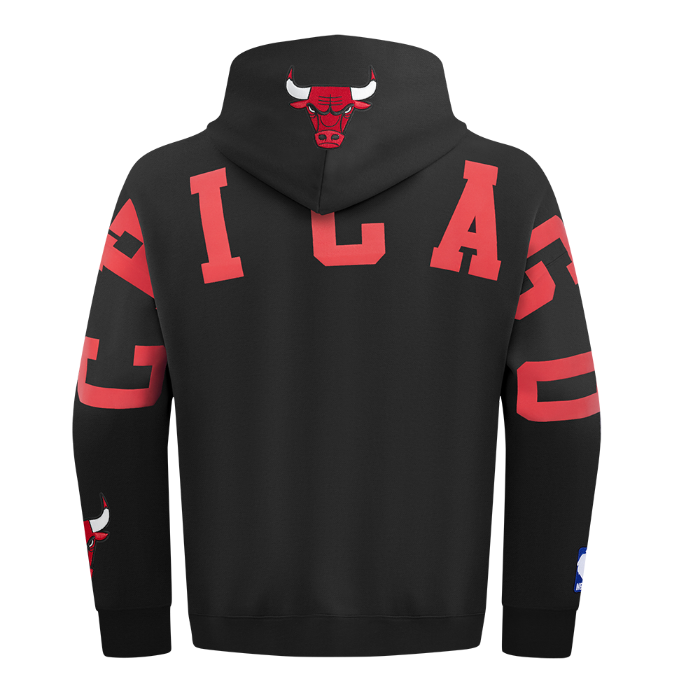 NBA Chicago Bulls Wingspan Pullover Hoodie (Black) - Image 4