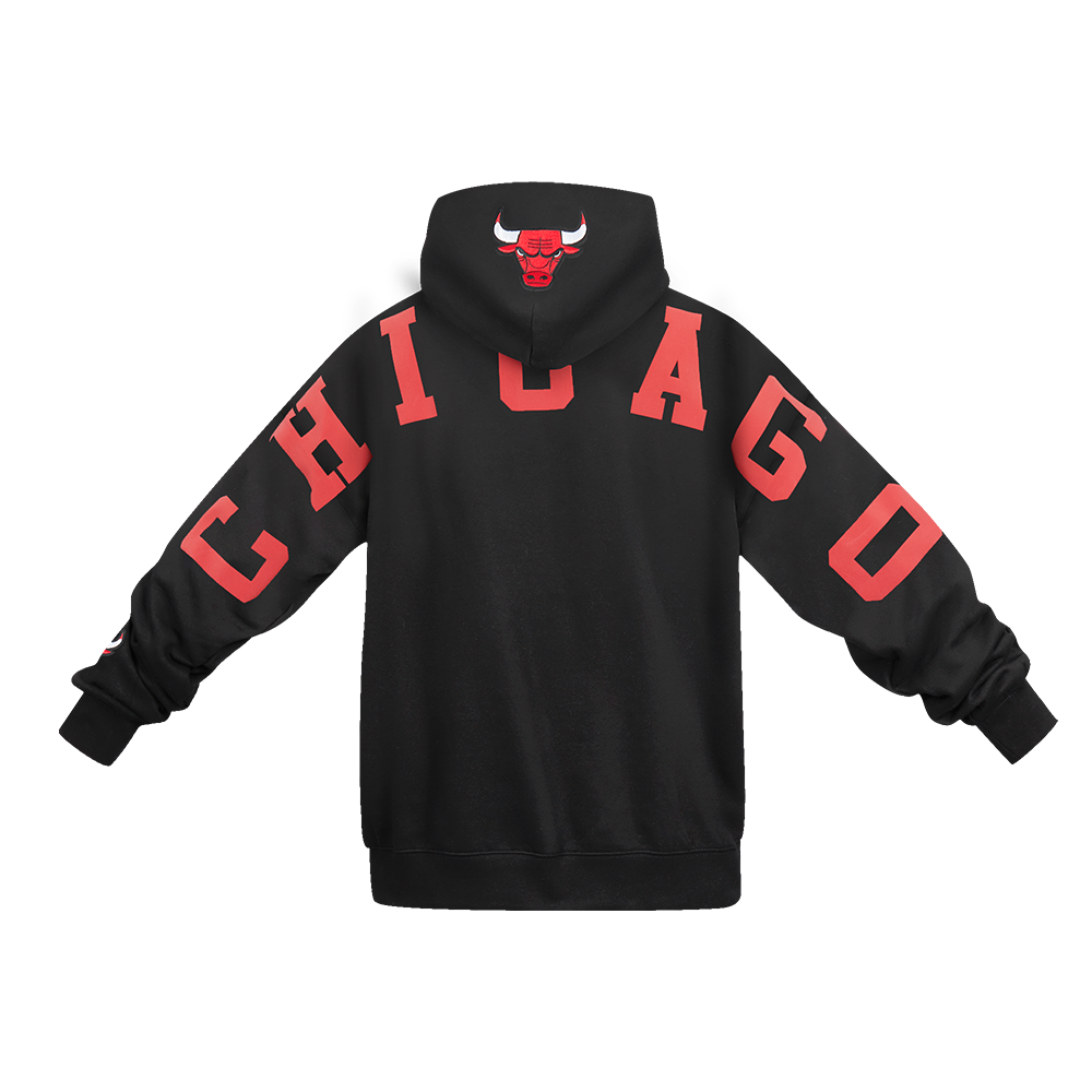 NBA Chicago Bulls Wingspan Pullover Hoodie (Black)