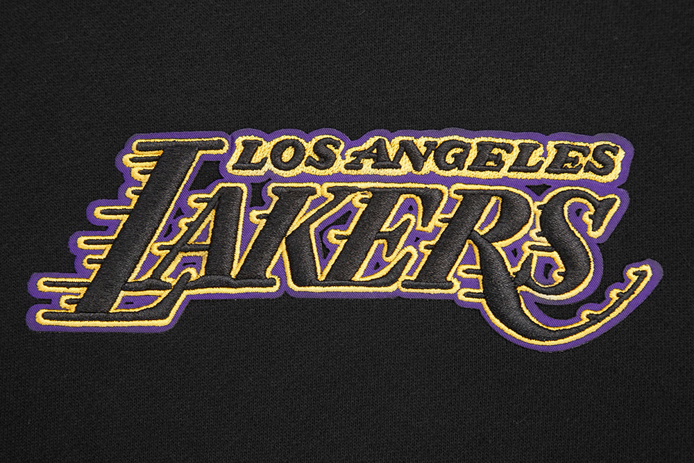 NBA Los Angeles Lakers Wingspan Pullover Hoodie (Black) - Image 8