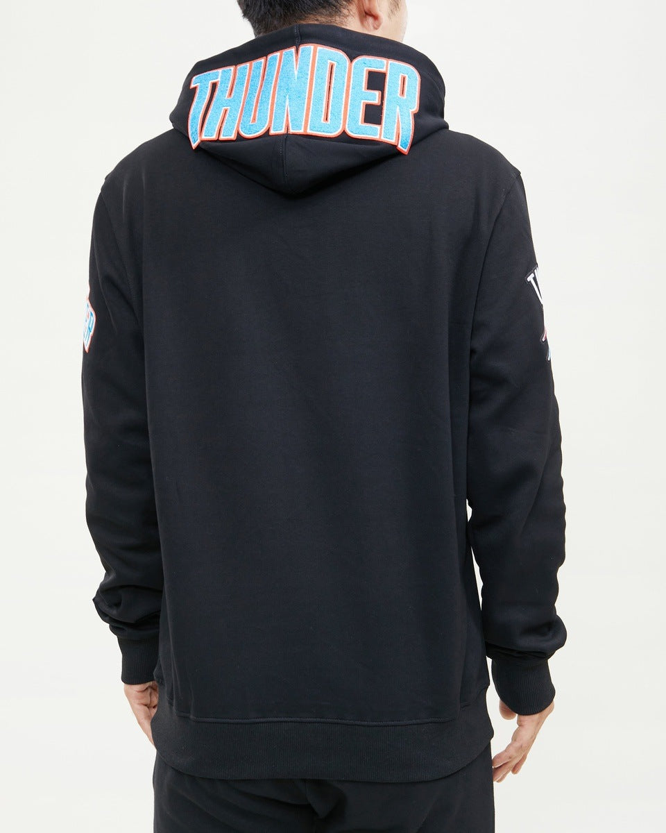 NBA Oklahoma City Thunder Pullover Hoodie (Black) - Image 4