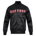 NBA Toronto Raptors Satin Jacket (Black) - Image 5