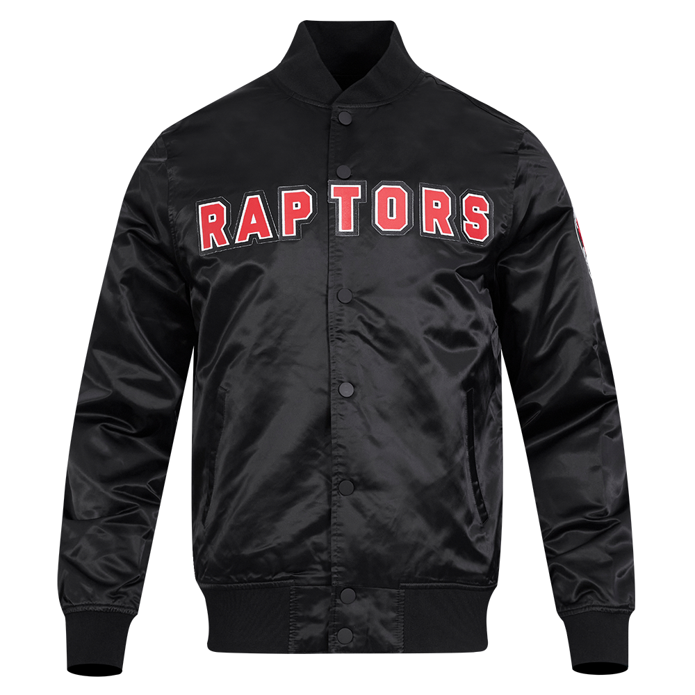 NBA Toronto Raptors Satin Jacket (Black) - Image 5
