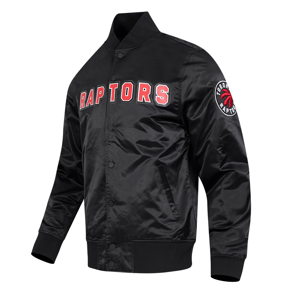 NBA Toronto Raptors Satin Jacket (Black) - Image 6