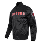 NBA Toronto Raptors Satin Jacket (Black) - Image 6