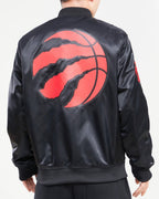 NBA Toronto Raptors Satin Jacket (Black) - Image 4