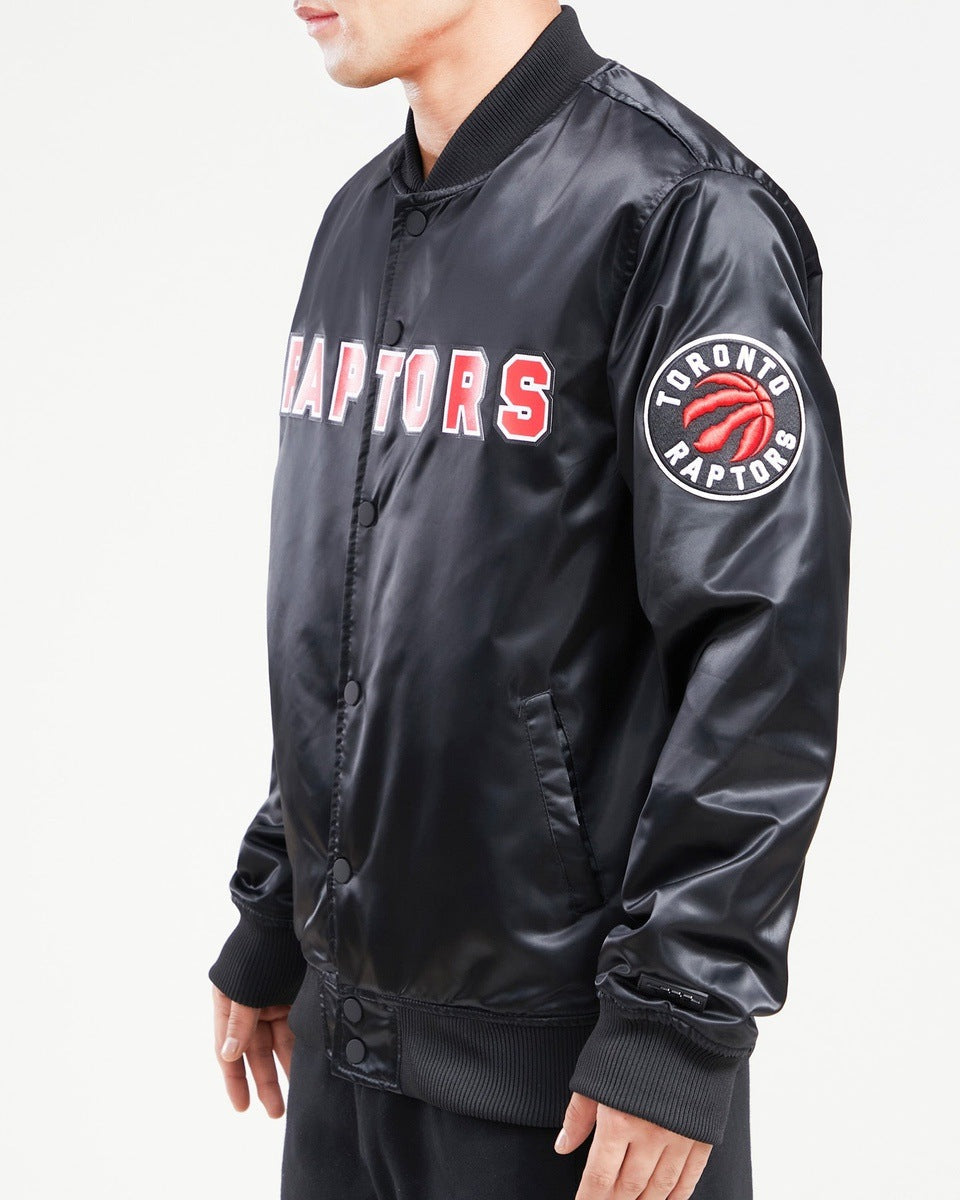 NBA Toronto Raptors Satin Jacket (Black) - Image 3