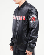 NBA Toronto Raptors Satin Jacket (Black) - Image 3