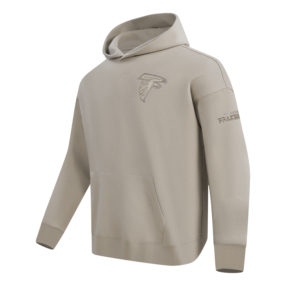 NFL Atlanta Falcons Drop Shoulder Pullover Hoodie (Taupe) - Image 2
