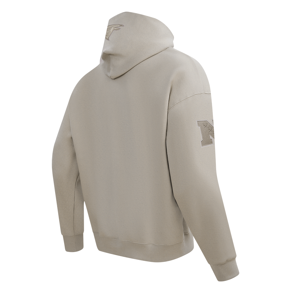 NFL Atlanta Falcons Drop Shoulder Pullover Hoodie (Taupe) - Image 4