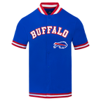 NFL Buffalo Bills Warm Up Button Up Jacket ((Royal Blue/ Red))