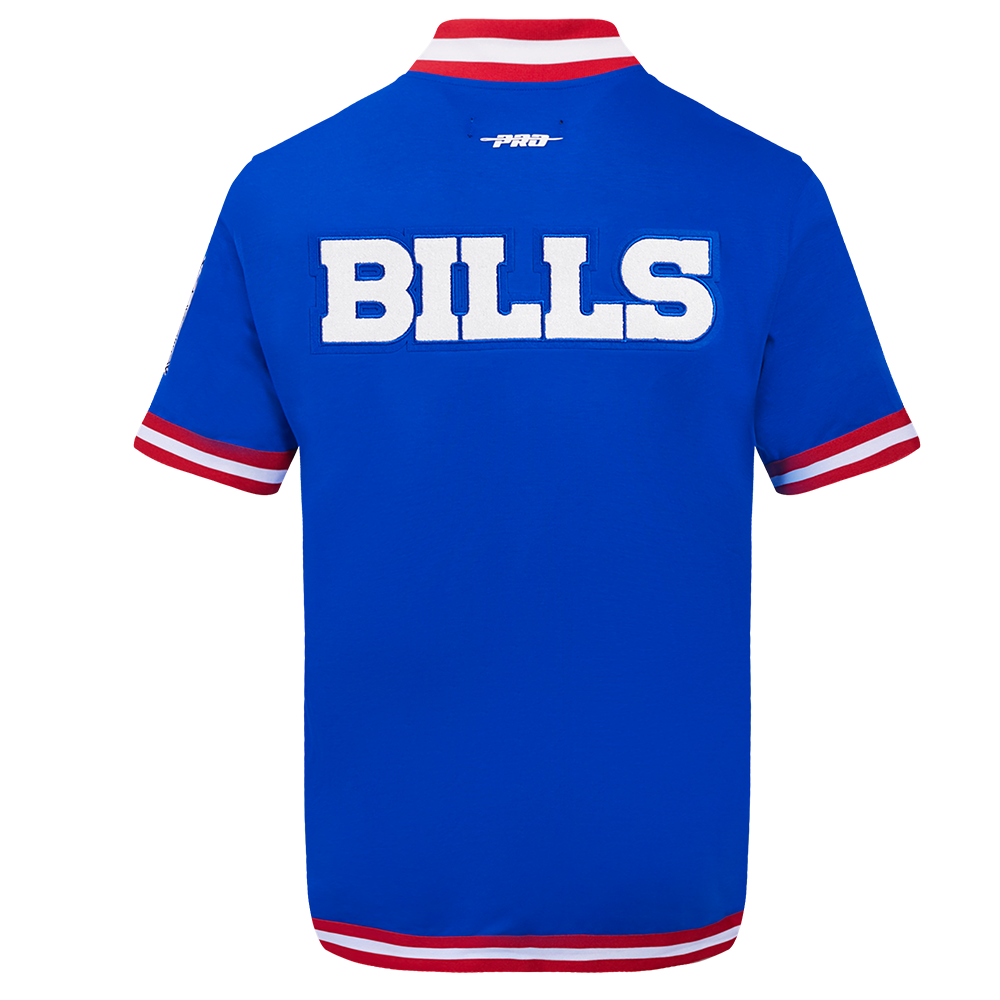 NFL Buffalo Bills Warm Up Button Up Jacket ((Royal Blue/ Red)) - Image 3