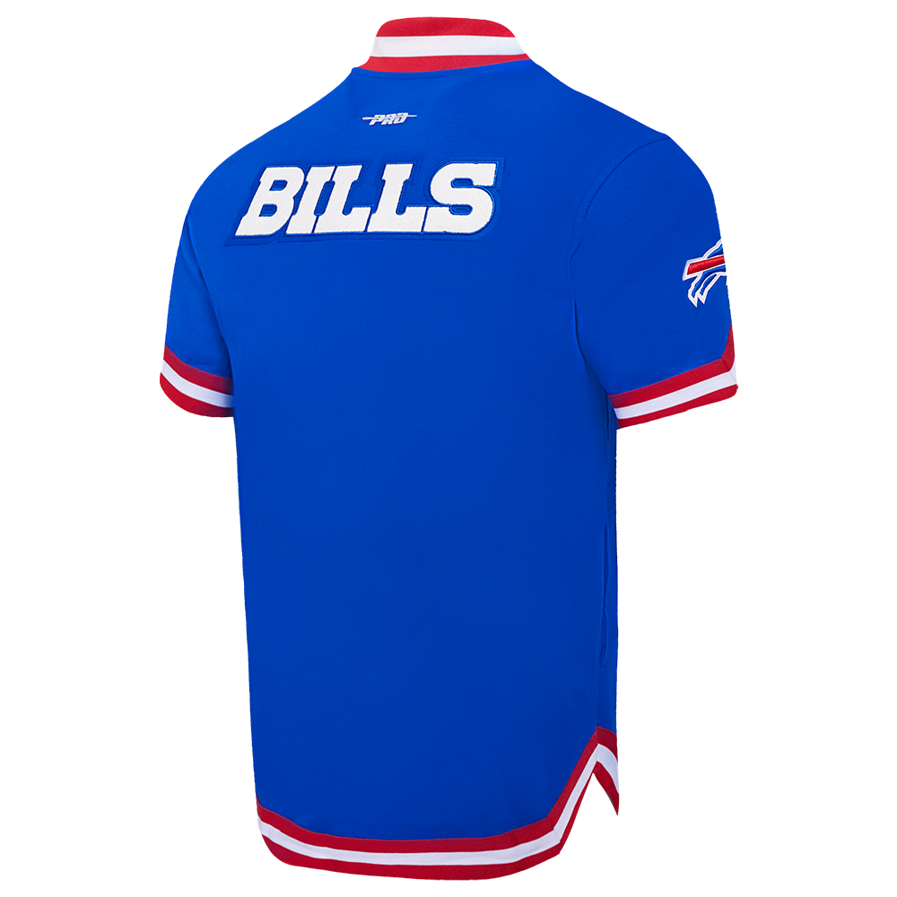 NFL Buffalo Bills Warm Up Button Up Jacket ((Royal Blue/ Red)) - Image 4