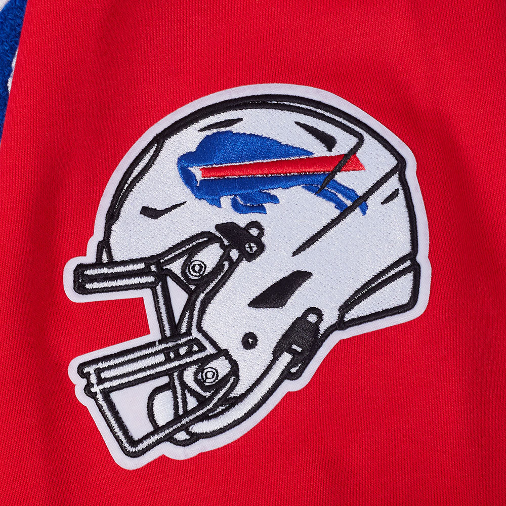 NFL Buffalo Bills Script Tail Pullover Hoodie (Red) - Image 7