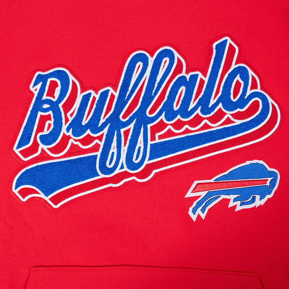 NFL Buffalo Bills Script Tail Pullover Hoodie (Red) - Image 5