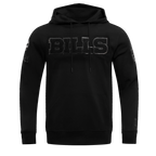 NFL Buffalo Bills Triple Black Pullover Hoodie (Triple Black)