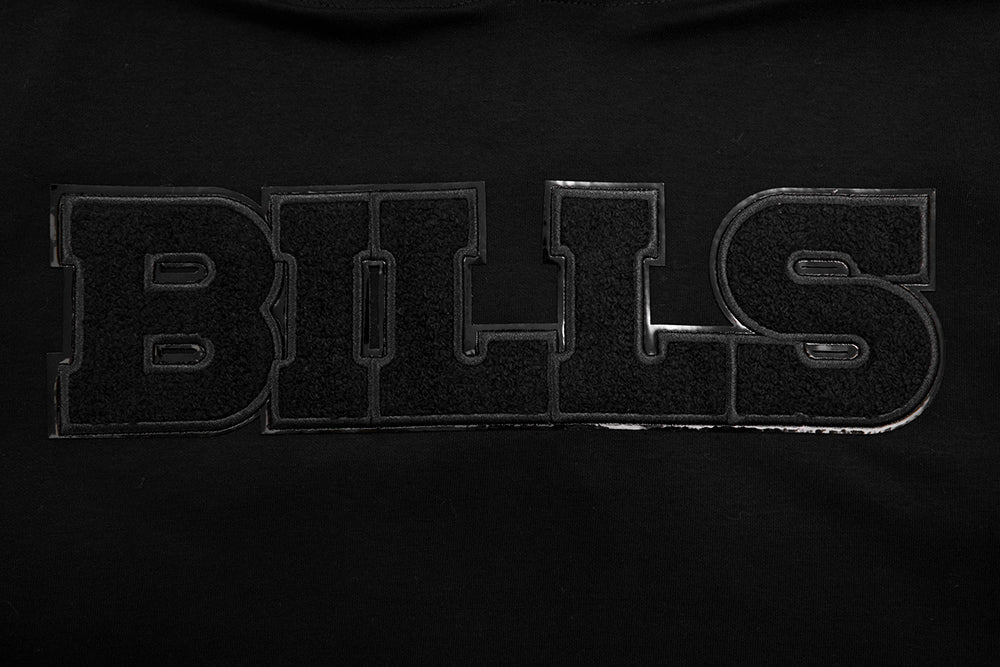 NFL Buffalo Bills Triple Black Pullover Hoodie (Triple Black) - Image 5