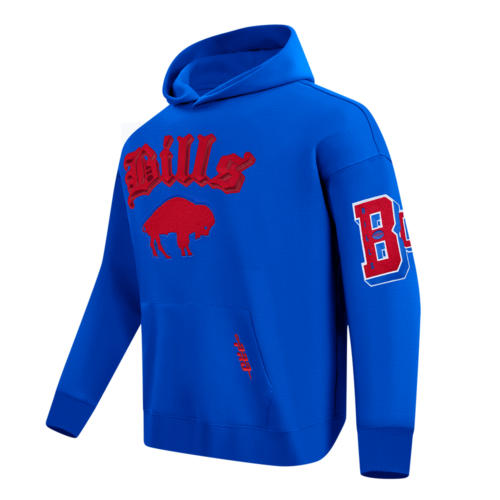 NFL Buffalo Bills Old English Pullover Hoodie (Royal Blue) - Image 3