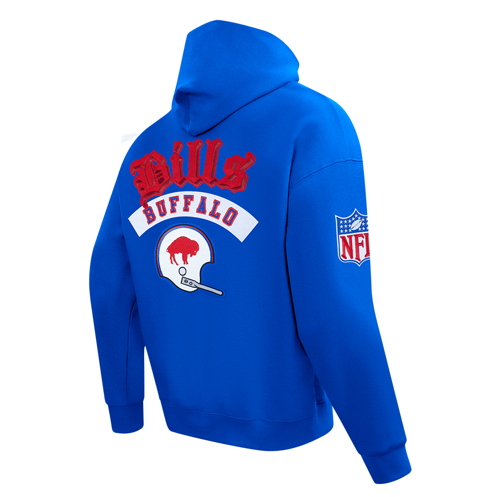 NFL Buffalo Bills Old English Pullover Hoodie (Royal Blue) - Image 4