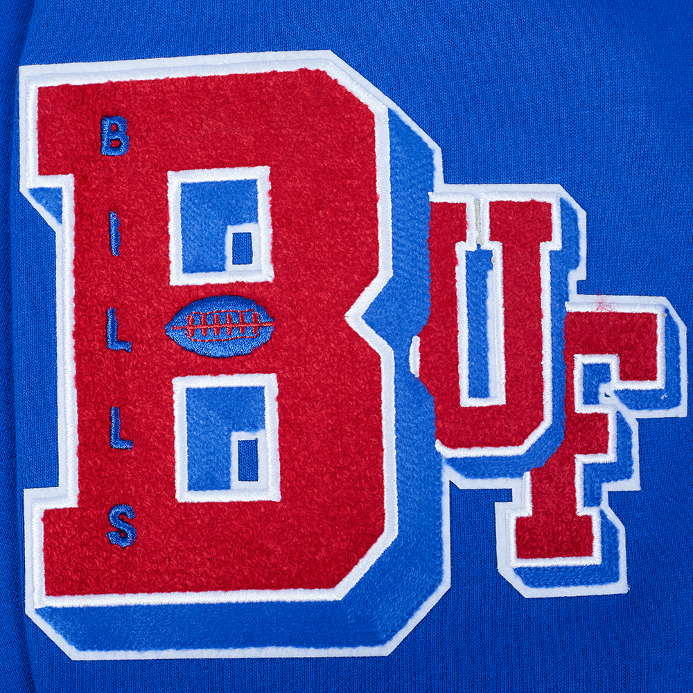 NFL Buffalo Bills Old English Pullover Hoodie (Royal Blue) - Image 6