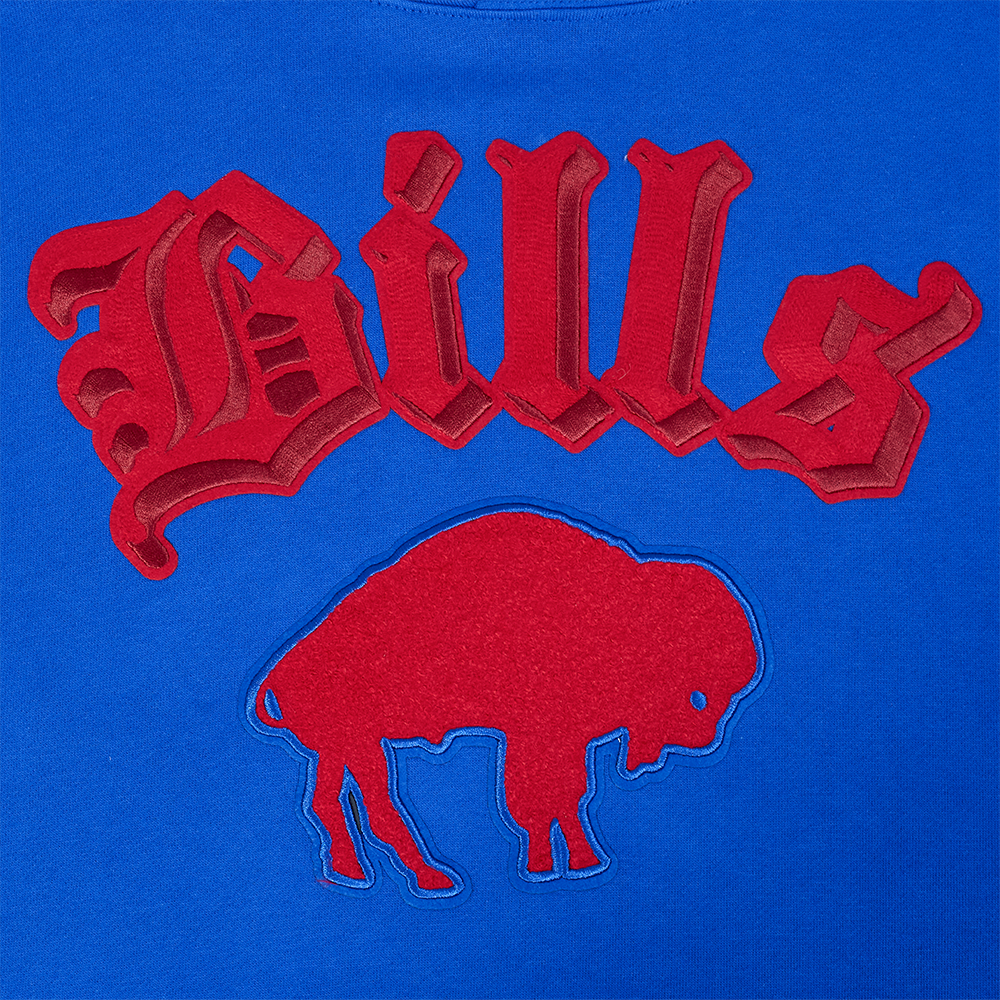 NFL Buffalo Bills Old English Pullover Hoodie (Royal Blue) - Image 8