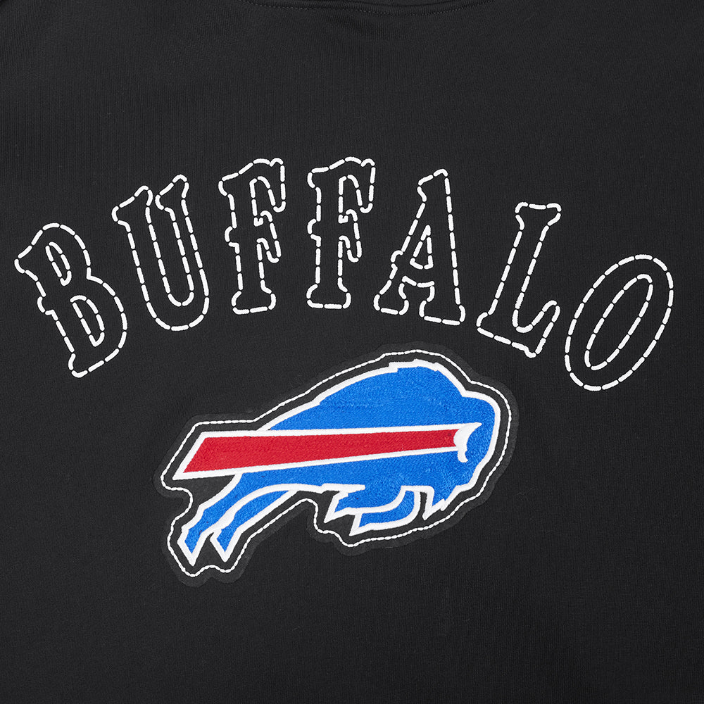 NFL Buffalo Bills Rebel Athletics Pullover Hoodie (Black) - Image 8
