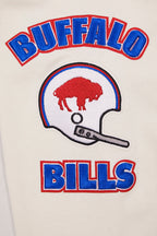 NFL Buffalo Bills Retro Classic Pullover Hoodie ((Eggshell/Red/Blue)) - Image 7