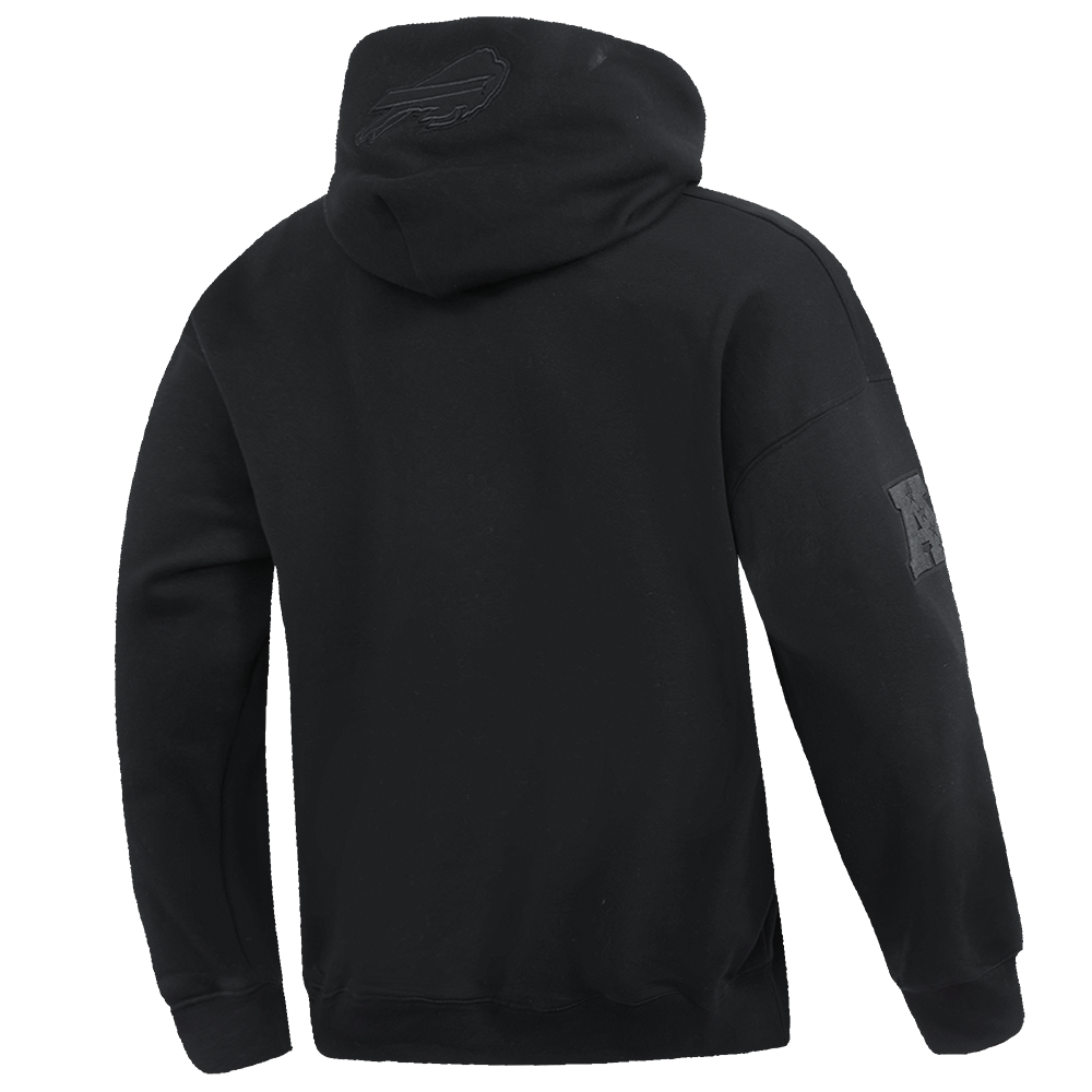 NFL Buffalo Bills Drop Shoulder Pullover Hoodie (Black) - Image 3