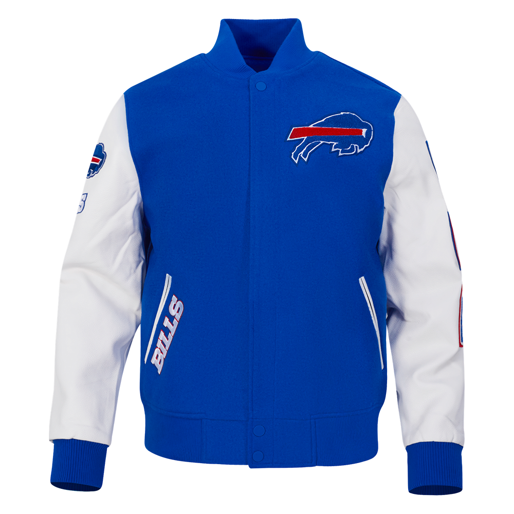 NFL Buffalo Bills Classic Varsity Jacket ((Royal Blue/White)) - Image 8