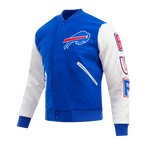 NFL Buffalo Bills Classic Varsity Jacket ((Royal Blue/White))