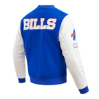 NFL Buffalo Bills Classic Varsity Jacket ((Royal Blue/White)) - Image 2