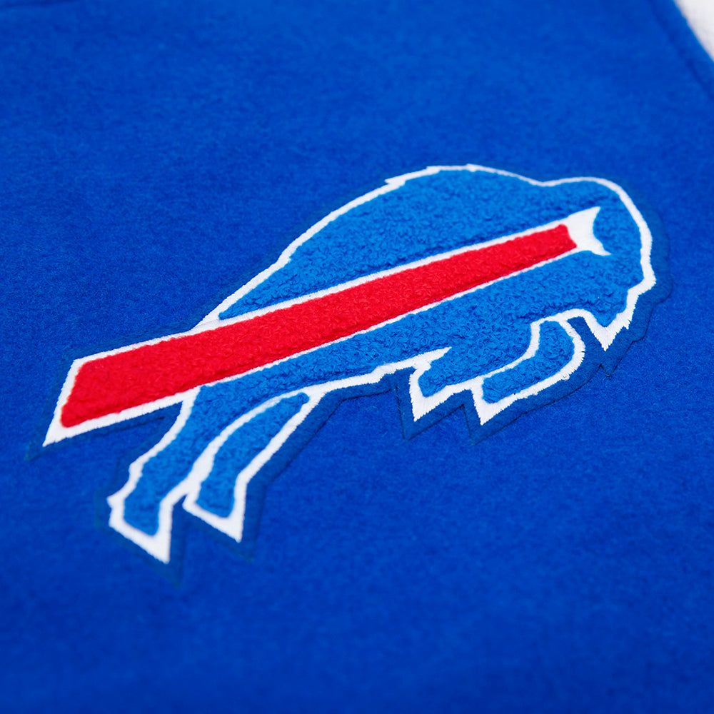 NFL Buffalo Bills Classic Varsity Jacket ((Royal Blue/White)) - Image 4