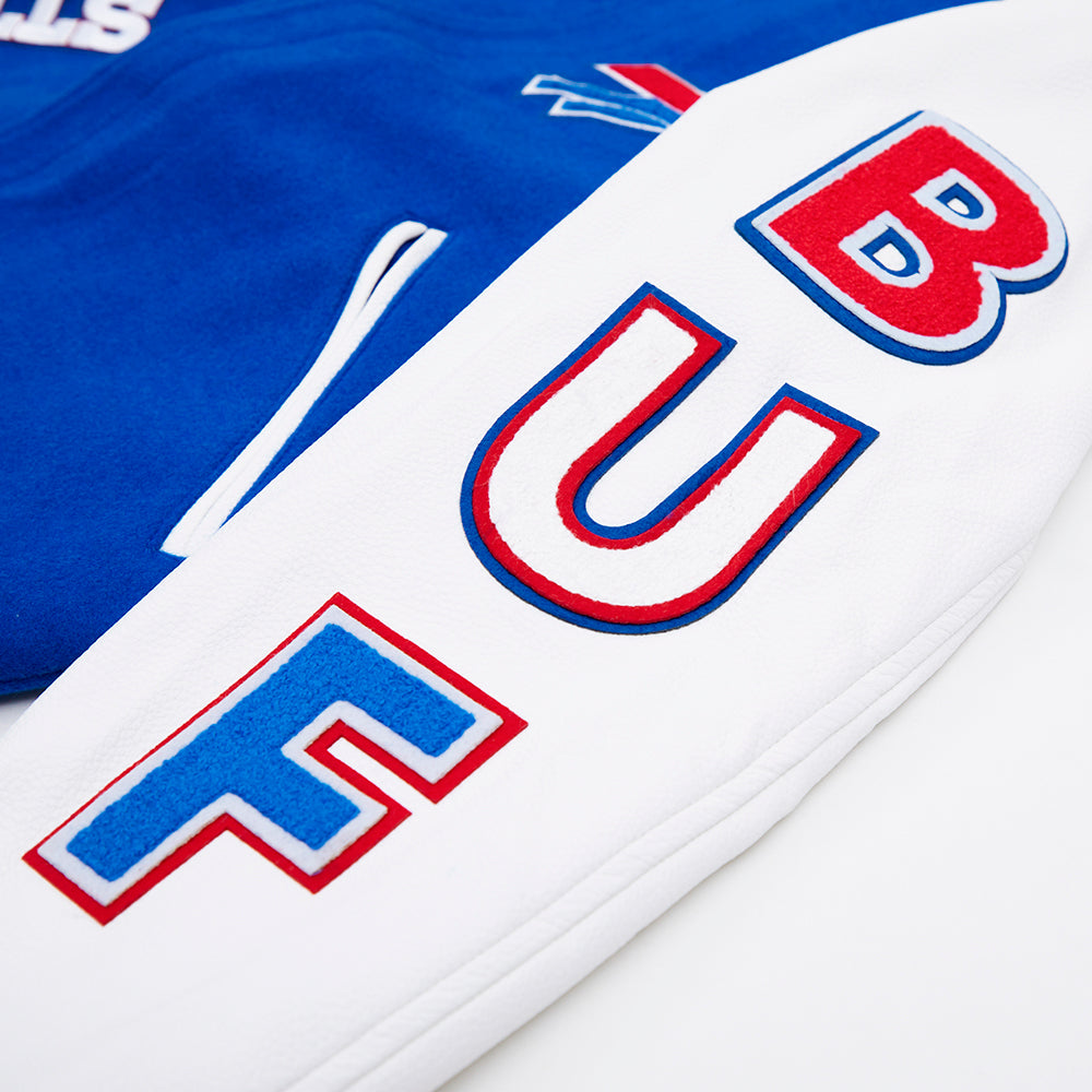 NFL Buffalo Bills Classic Varsity Jacket ((Royal Blue/White)) - Image 7