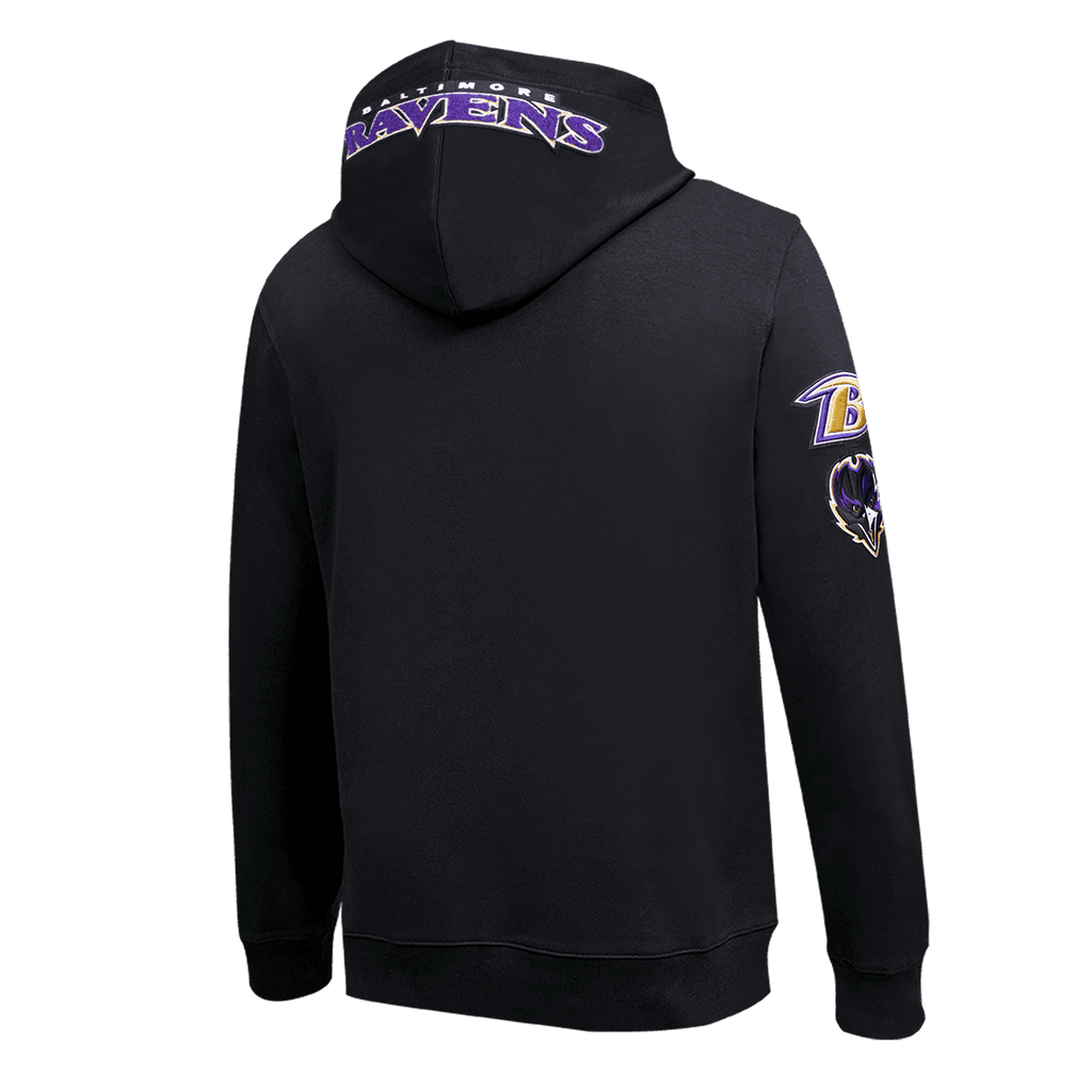 NFL Baltimore Ravens Classic Pullover Hoodie (Black) - Image 2