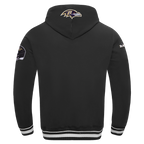NFL Baltimore Ravens Script Pullover Hoodie (Black) - Image 3