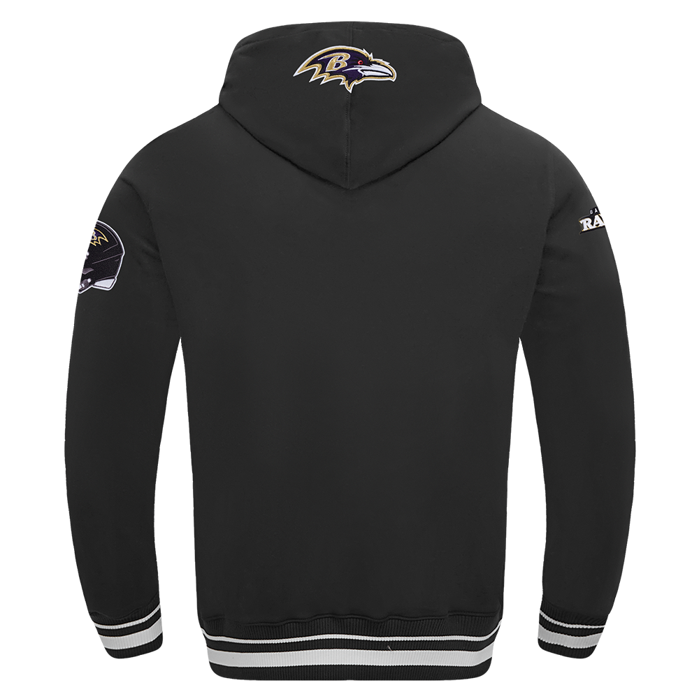 NFL Baltimore Ravens Script Pullover Hoodie (Black) - Image 3
