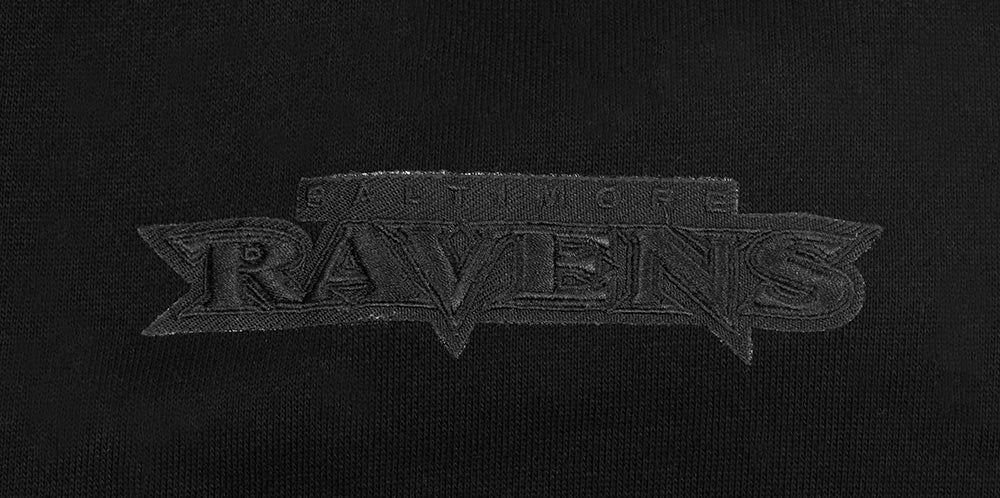 NFL Baltimore Ravens Drop Shoulder Pullover Hoodie (Black) - Image 7