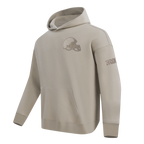 NFL Cleveland Browns Drop Shoulder Pullover Hoodies (Taupe) - Image 2