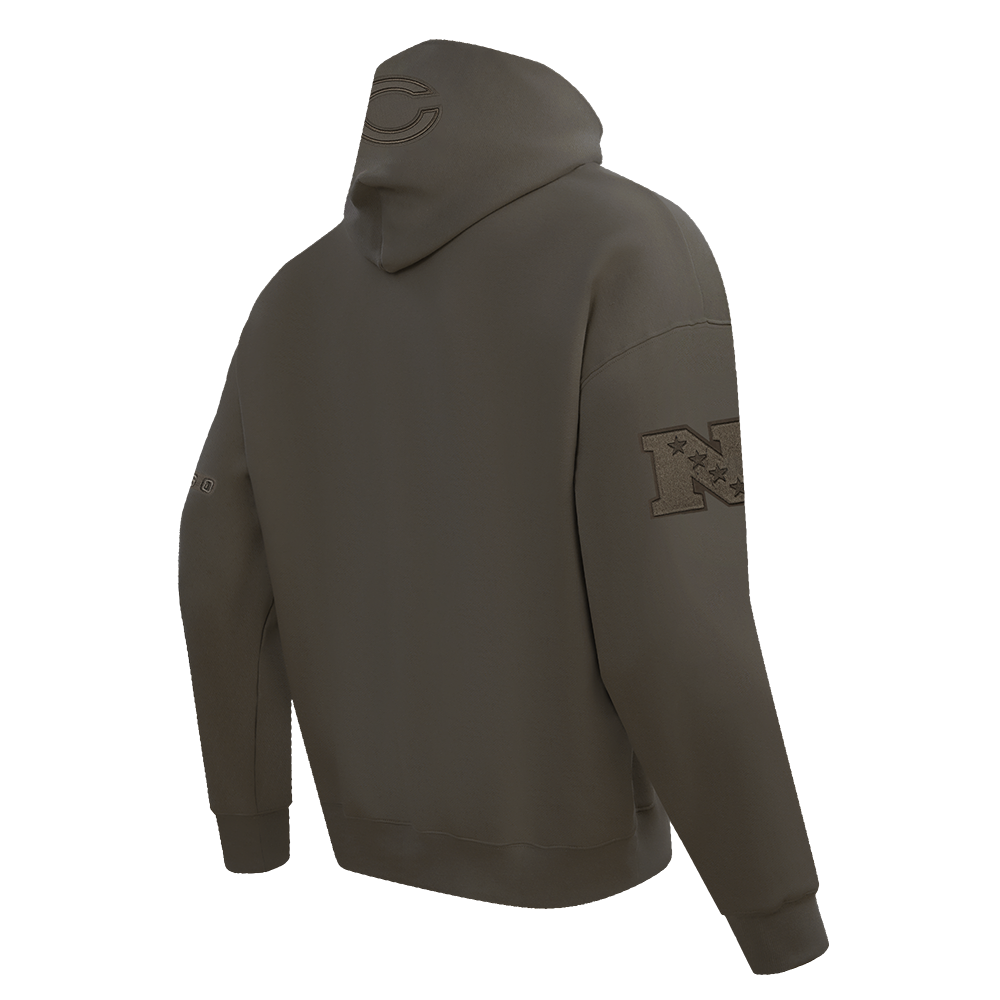 NFL Chicago Bears Drop Shoulder Pullover Hoodies (Dark Taupe) - Image 4