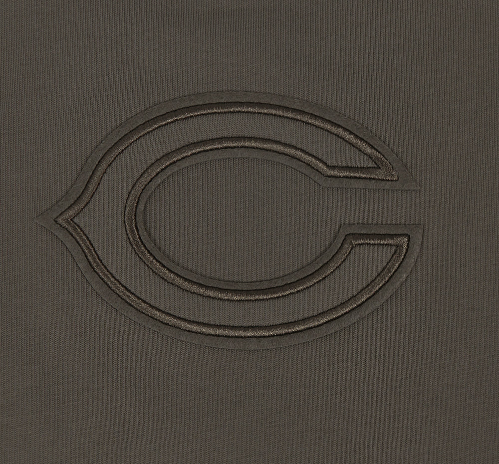 NFL Chicago Bears Drop Shoulder Pullover Hoodies (Dark Taupe) - Image 5