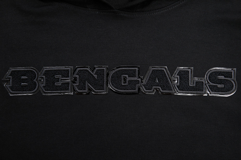 NFL Cincinnati Bengals Triple Black Pullover Hoodie (Triple Black) - Image 5