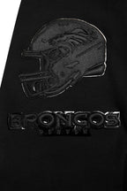 NFL Denver Broncos Triple Black Pullover Hoodie (Triple Black) - Image 6