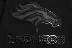 NFL Denver Broncos Triple Black Pullover Hoodie (Triple Black) - Image 7