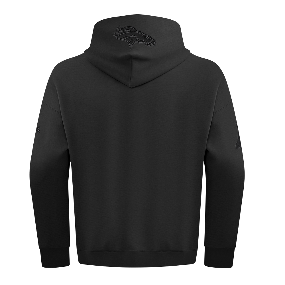 NFL Denver Broncos Drop Shoulder Pullover Hoodie (Taupe) - Image 3