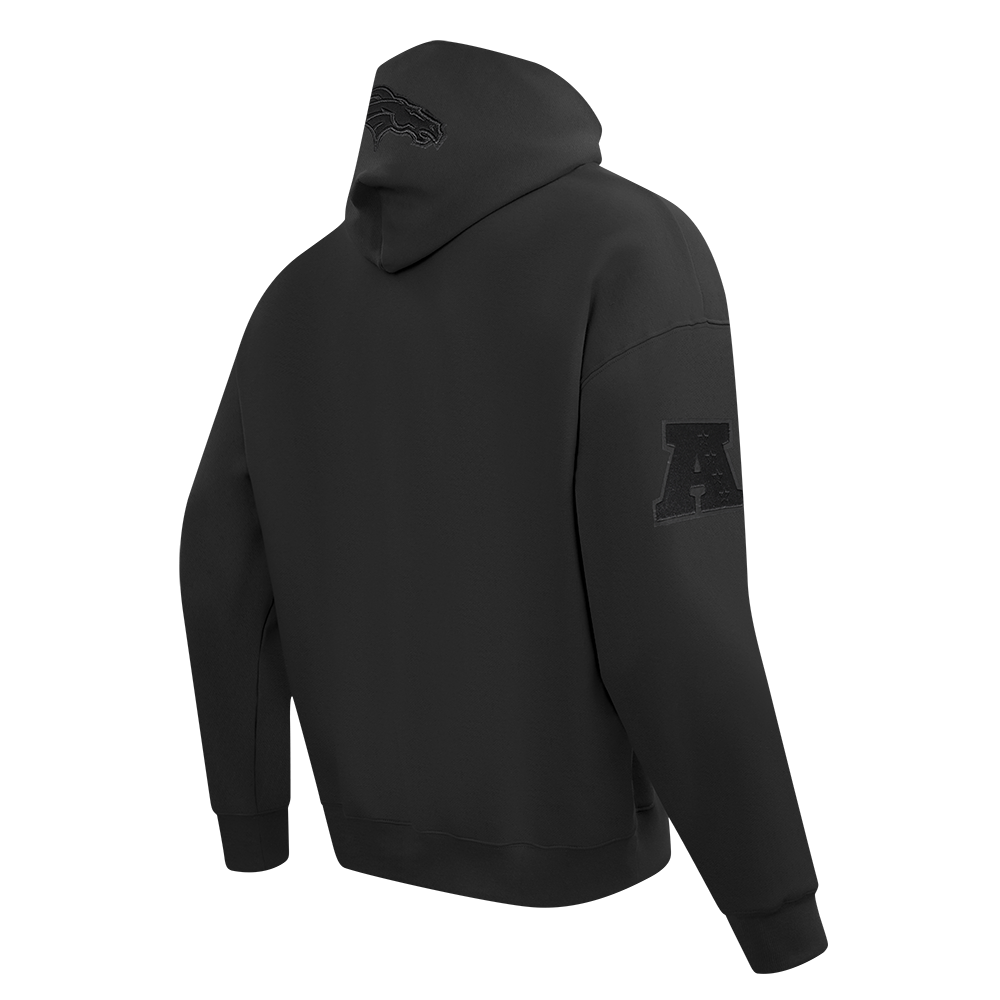 NFL Denver Broncos Drop Shoulder Pullover Hoodie (Taupe) - Image 4