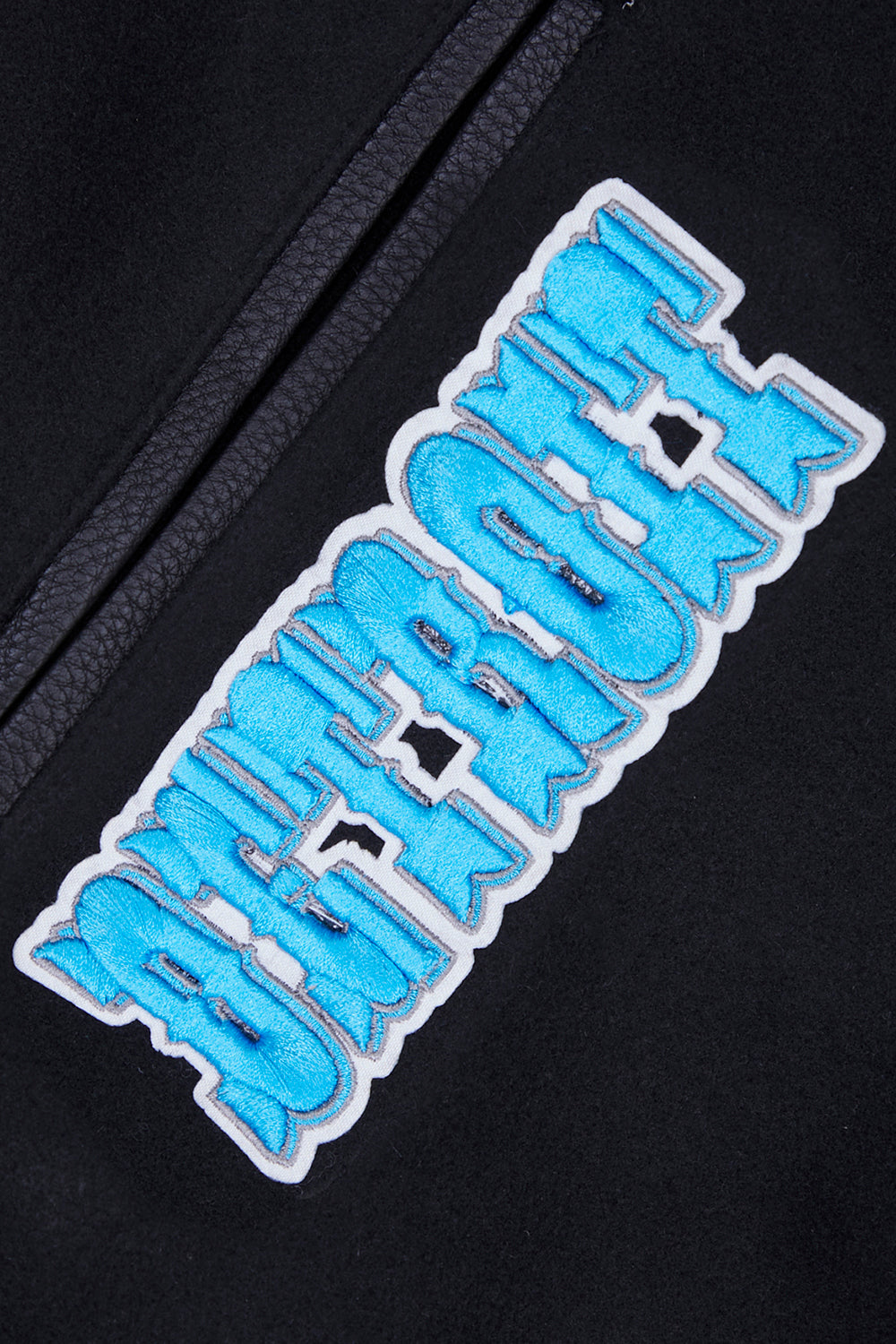 NFL Detroit Lions Retro Classic Varsity Jacket (Black) - Image 7