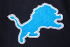 NFL Detroit Lions Retro Classic Varsity Jacket (Black) - Image 8