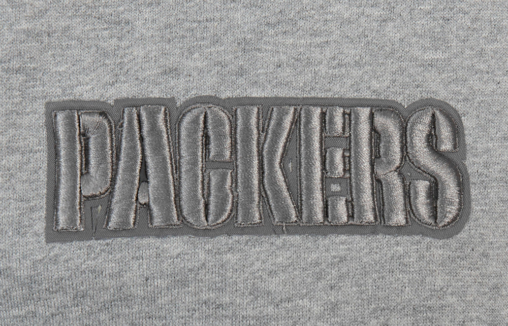 NFL Green Bay Packers Drop Shoulder Pullover Hoodies (Dark Heather Grey) - Image 7