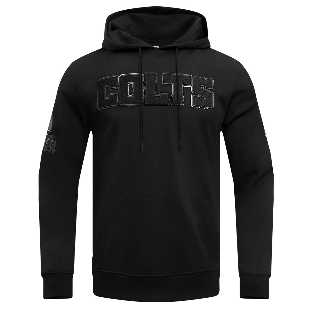 NFL Indianapolis Colts Triple Black Pullover Hoodie (Triple Black)