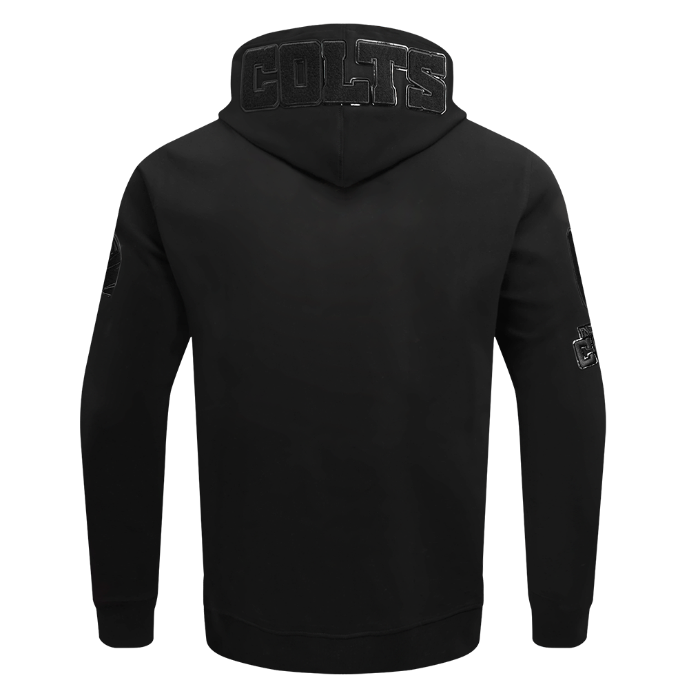 NFL Indianapolis Colts Triple Black Pullover Hoodie (Triple Black) - Image 4