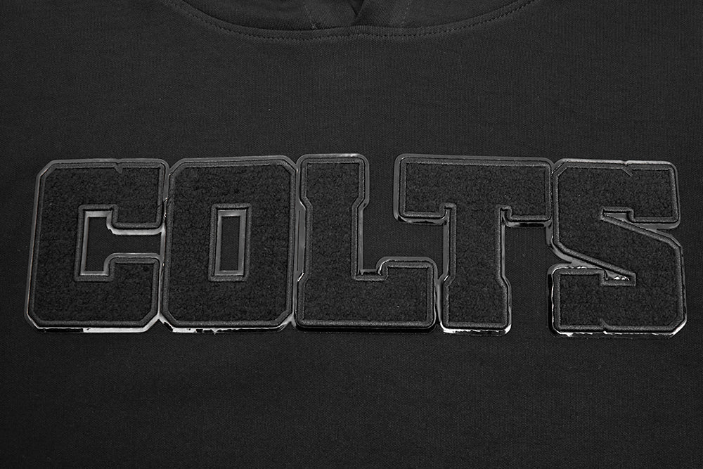 NFL Indianapolis Colts Triple Black Pullover Hoodie (Triple Black) - Image 5
